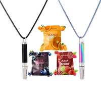 Inhalador de Acero Inoxidable, Cigarrillos Herbales Antitabaco, Paquete de Cigarrillos Orgánicos, Difusor Puro, Bolígrafo para Aliviar la Ansiedad, Collar para Respirar