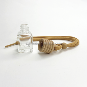 جودة عالية 5-زجاجة عطر غير لامعة علاج بالروائح العطرية غطاء خشبي معطر هواء موزع سيارة لناشر القب - Product Image 4