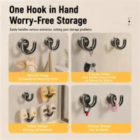 Plastic zuignap slippershouder, boorloze wandmontage schoenhanger, ruimtebesparend voor badkamer & keuken, slippersrek voor de douche