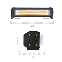 Barre lumineuse de signalisation à LED COB mini 6 pouces, multicolores, étanche IP65, durable, pour voitures, camions, remorques, 12V-24V