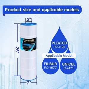 Cartouches filtrantes de <span class=keywords><strong>piscine</strong></span> <span class=keywords><strong>Filtre</strong></span> à <span class=keywords><strong>sable</strong></span> de <span class=keywords><strong>piscine</strong></span> Compatible CCP420 C-7471 R173576 FC-1977 817-0106 <span class=keywords><strong>Filtre</strong></span> de <span class=keywords><strong>piscine</strong></span> en polyester - Product Image 2