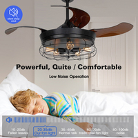 Le ventilateur de plafond décoratif de lame d'ABS de fer de 42 pouces a mené la lumière avec la télécommande