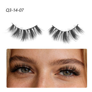 Faux cils naturels à base de fibres synthétiques, faits à la main, avec bande invisible, pour marque privée, vente en gros - Product Image 4