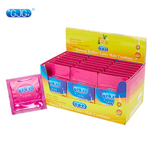 <span class=keywords><strong>Condones</strong></span> Masculinos de Látex de Caucho Natural con Sabor a Frutas, Ultrafinos, 3 Unidades por Caja, Personalizables - Product Image 5