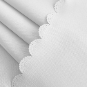 Tovaglia Rotonda <span class=keywords><strong>in</strong></span> Tessuto Jacquard Damascato Personalizzabile per Matrimoni e Feste, Grande Tovaglia Bianca <span class=keywords><strong>in</strong></span> <span class=keywords><strong>Lino</strong></span> - Product Image 3