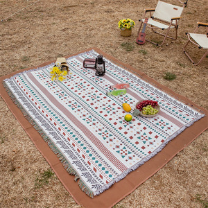 Custom Pattern Size Outdoor Mats Polypropylene Uv-resistant Portable Outdoor Plastic Straw Rugs <b>Picnic</b> Outdoor Carpet Waterproof - Product Image 1