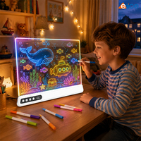 Tableau de Dessin LED pour Enfants avec Lumière RGB Rechargeable, Synchronisation Musicale et Minuteur Automatique – Vente Flash Direct Usine, Tendance et Bestseller