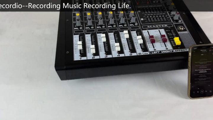 GAX-PMX6 Power Sound Mixer - 6 Channels & 48V Phantom Power