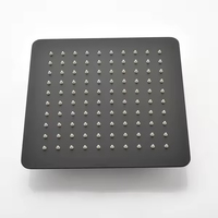 Ensemble de robinet de douche mural à effet pluie noir, système de cascade pour salle de bain, robinet de douche pour salle de bain, ensemble de douche encastré
