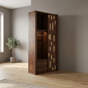 Terra <b>Wardrobe</b> Modern Contemporary Natural Design Bedroom Furniture Wooden Closet Home Hotel <b>Storage</b> Cabinet - Product Image 4