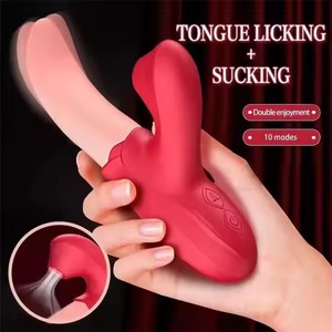 Vibrador vibrador para lamer la lengua de alta calidad 2023, Mini vibrador con forma de lengua para lamer, vibrador de succión, juguete sexual para mujeres - Product Image 2