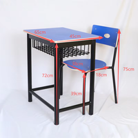 Fournisseurs de meubles scolaires en bois modernes Ensemble de tables et de chaises pour étudiants