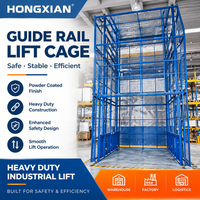 Monte-charge électrique à câble sur rail de guidage, Plateforme élévatrice hydraulique fixe, Petit élévateur de voiture 1-3 étages