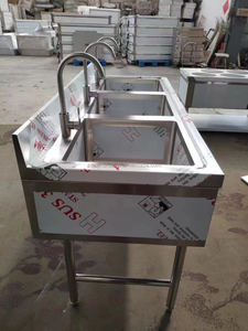 อ่างล้างจานสแตนเลสสำหรับห้องครัวและห้องซักรีด พร้อมตะแกรงกรองเศษอาหาร - Product Image 4