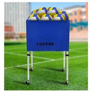 High Quality <b>Foldable</b> Volleyball Basketball Football Tennis Ball <b>Cart</b> with Wheels - Product Image 1