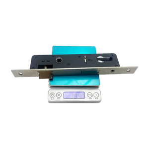 <span class=keywords><strong>Serrure</strong></span> de porte de magasin Wellone, corps de <span class=keywords><strong>serrure</strong></span> à mortaise moderne à point unique, acier inoxydable, porte en bois, entraxe de 25*85, sécurité de la porte - Product Image 3