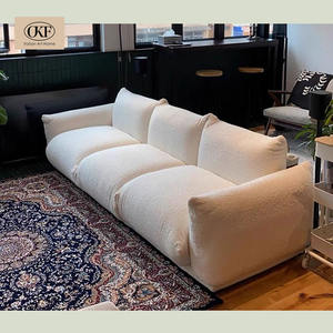 OKF премиум качества европейский стиль 2-местный Оранжевый диван для дивана удобная мебель для гостиной для вилл - Product Image 4