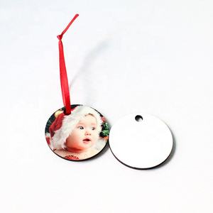 Adorno de Navidad Mdf de sublimación en blanco personalizado para venta al por menor y al por mayor - Product Image 4