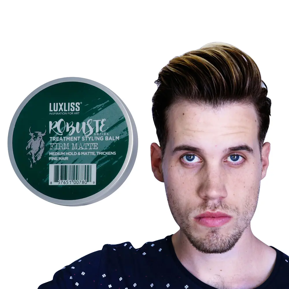 LUXLISS Hair Styling Wax Private Label Products Hair Styling Hold Thickens Styling Balm Hair Wax Gel para hombres