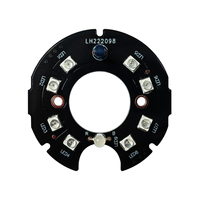 CGX CGX-38IR08S10H01 SMD 2835 LED Infrarrojo PCBA, Placa PCB Personalizada, Sensor Fotodiodo, Accesorios CCTV, Iluminación para Cámaras de Seguridad