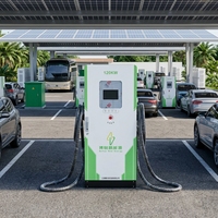 Station de recharge pour véhicules électriques 7kW/22kW/120kW Ganzhong GZ-DC-160L-2 7kW-240kW Chargeur rapide DC pour VE certifié CE TUV Prise Type 2 CCS Station zéro émission avec stockage d'énergie solaire Chargeur rapide DC
