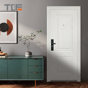 Porte en fer personnalisée Portes de sécurité en acier Porte d'entrée antivol extérieure de sécurité pour la maison - Product Image 5