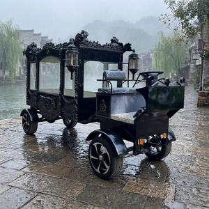 Nouveau 2026 Véhicule funéraire électrique personnalisable en acier Q235 certifié CE, avec sièges en cuir PU, 1 an de garantie - Product Image 1