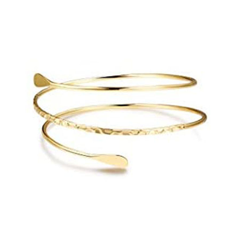 Golden three-circle armband