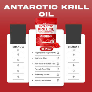 Cápsulas de Aceite de Krill OEM con Astaxantina <span class=keywords><strong>Natural</strong></span>, Omega 3 EPA, <span class=keywords><strong>DHA</strong></span>, Suplemento que Apoya la Salud del Sistema Inmunológico y Cerebral - Product Image 3