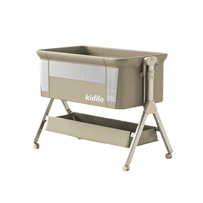 グ*ー様 ポータブルベビーコット ベビーベッドバイオニックコット可動式ゆりかごベ Kidilo 多機能ベビーベッド 金属製ポータブルゆりかご 折りたたみ式