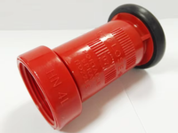 Nosel Air Plastik ABS Merah, Semprotan Jet Api, Nosel Api dengan Ulir BSP/NH/NST Betina 3/4", 1", 1 1/2", 2", 2-1/2", Sambungan Selang