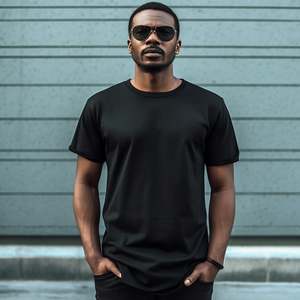 Camiseta de algodón 100% de alta calidad para hombre, logotipo personalizado, ropa de calle esencial de gran tamaño, camisetas con logotipo de talla grande personalizado, patrón sólido - Product Image 5