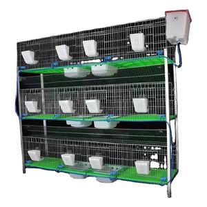 Fazenda de alta Qualidade Usado 3-Tier Aço Rabbit House Nova Condição Espessado 12-24 Slot Baby Rabbit <span class=keywords><strong>Cage</strong></span> - Product Image 1