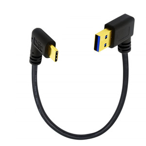 USB3.0 AM สายเคเบิลข้อมูลแบบข้อศอกชนิด C มุมขวา 25 ซม. สำหรับการเชื่อมต่อการชาร์จโทรศัพท์แล็ปท็อปคอมพิวเตอร์ - Product Image 5