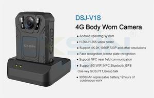 Caméra corporelle de surveillance 4G de qualité industrielle avec navigation GPS, double micro, réduction du bruit, IP66 pour la patrouille routière - Product Image 4