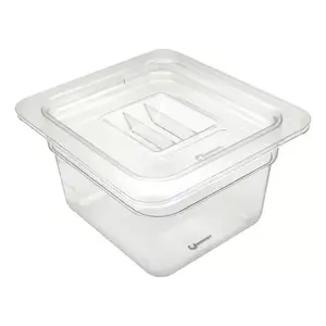 Inserto de Policarbonato 1/6 de 6 cm con Tapa Cambro Shorbull - Product Image 3
