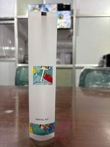 Kit Dental Mini de Papel Kraft Biodegradable, Bolsa con Sellado Central y Impresión a Cuatro Colores para Amenidades de Habitaciones de Hotel - Product Image 2