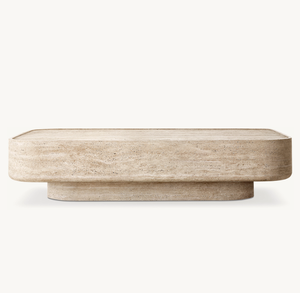 Muebles de Lujo para Sala de Estar, <span class=keywords><strong>Mesa</strong></span> de <span class=keywords><strong>Centro</strong></span> Rectangular de <span class=keywords><strong>Travertino</strong></span> para el Hogar - Product Image 5