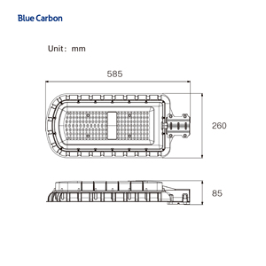 Blue Carbon Solar Solar Public Lighting With <b>Remote</b> <b>Control</b> Waterproof LED 36W 56W Solar Street <b>Lights</b> BCT-OLK2.0-B Outdoor - Product Image 5
