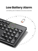 UGREEN KU004 Wireless Keyboard 2.4GHz 104 Keys Layout for Laptop Desktop Windows Mac OS PC Accessories English Keycaps
