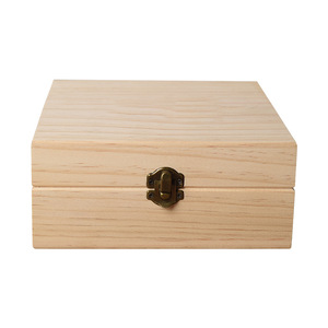 Boîte en bois rectangulaire multi-compartiments pour huiles essentielles, avec couvercle rabattable, organiseur de rangement pour bureau, thé, bijoux et articles ménagers - Product Image 5