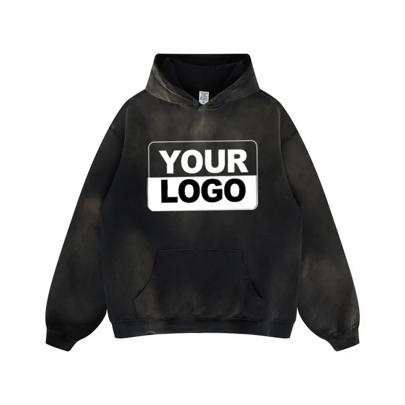 Erkekler için Splain Colorhoodies çorap erkek highsocksehandsome yakışıklı Hoodeie özel Logo Diwhite Blackprinting örme kumaş kapüşonlu