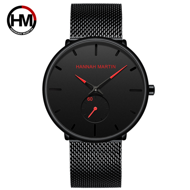 HANNAH MARTIN WATCH FACTORY High Quality Waterproof 3 Bar Design Women Business Quartz Logo Customize Small Dial Wrist Watches