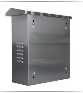 Caja impermeable pequeña de acero inoxidable 304 de metal con caja de distribución de energía de puerta interior