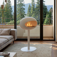 Poêle à bioéthanol de haute qualité, autoportant, pour jardin, cour, intérieur, foyer, chauffage, foyer, cheminée