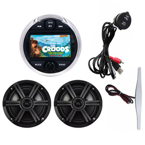 Kit d'enceintes marines étanches de haute qualité pour lecteur Bluetooth et 2 enceintes LED - Product Image 5