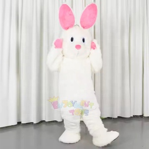 In Stock White Bunny Costume Adult Size Inflatable Mascot | Alibaba.com