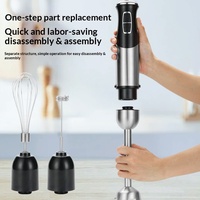 Robot culinaire multifonction en acier inoxydable 1000W, préparateur de nourriture pour bébé, mixeur électrique portatif compact pour bébés