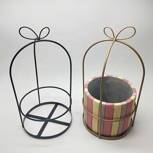 Regalo soporte de metal redondo colorido cemento flor maceta para <span class=keywords><strong>plantas</strong></span> suculentas - Product Image 5