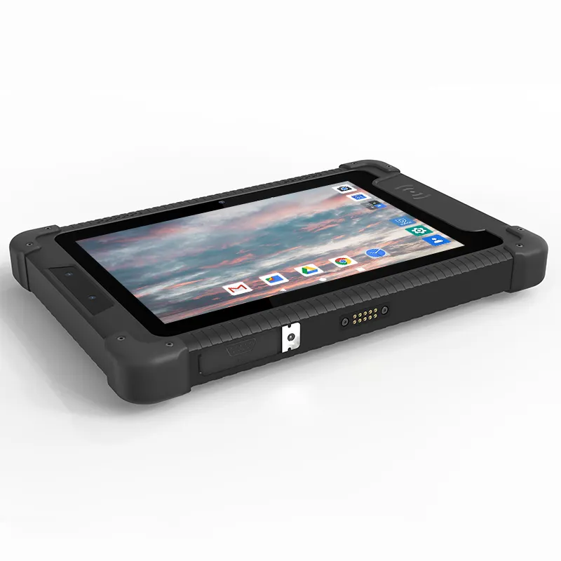 Mediatek 6761 쿼드 코어 안드로이드 9 산업용 견고한 태블릿 GPS 차량 견고한 태블릿 8 인치 태블릿 PC OEM 10000mah USB 유형 C
